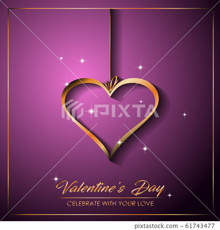Valentine day background. 61743477