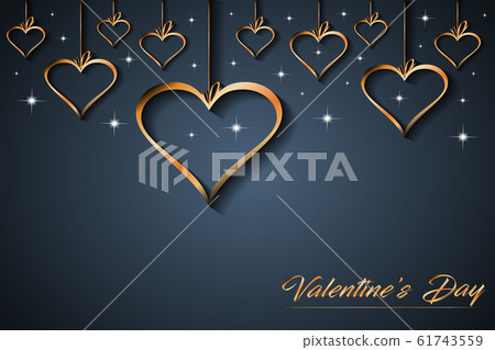 Valentine day background. 61743559