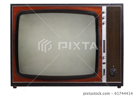 Vintage retro black and white TV Vintage retro black and white TV 61744414