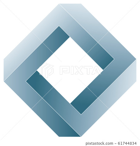 Impossible square icon. - Stock Illustration [61744834] - PIXTA
