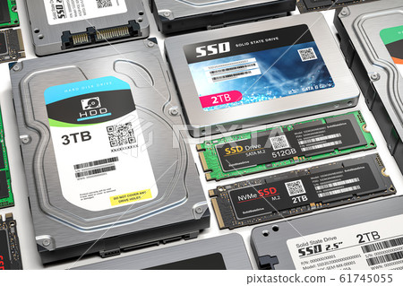 Different data storage devices. 61745055
