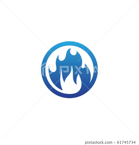 Blue Gas Logo Template Vector Icon Oil Gas And Stock Illustration 61745734 Pixta