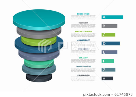 Infographic design template with place for your data. Vector illustration. 61745873
