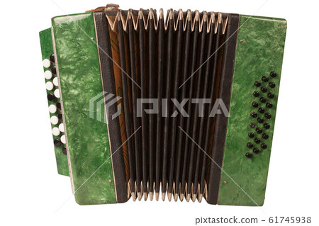 Small children retro bayan (accordion). Folk 61745938