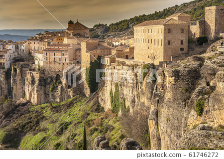Historic city of Cuenca perched on the cliffs of 61746272
