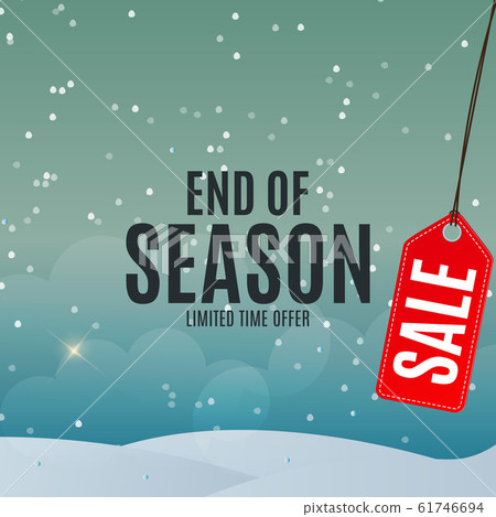 End of Winter Sale Background, Discount Coupon 61746694