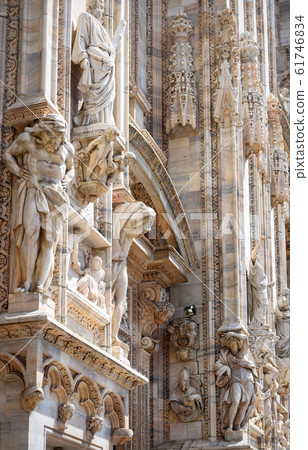 Milan Cathedral (Duomo di Milano) close-up, Milan, 61746834