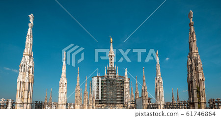 Milan Cathedral roof, Italy. Famous Milan 61746864