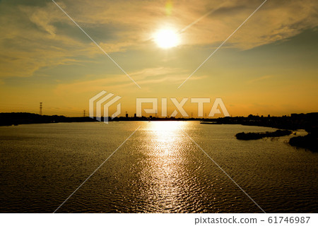 Evening view of Teganuma, Chiba Prefecture Evening view of Teganuma, Chiba Prefecture 61746987