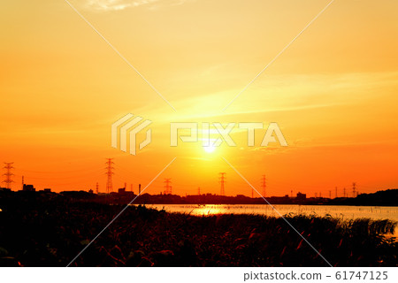 Evening view of Teganuma, Chiba Prefecture Evening view of Teganuma, Chiba Prefecture 61747125