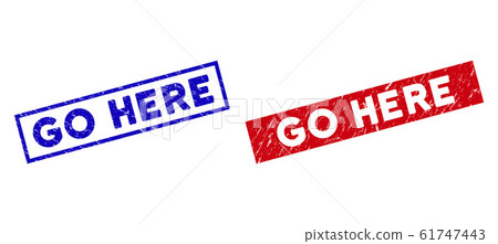 Distress Go Here Rectangle Stamp Seals 61747443