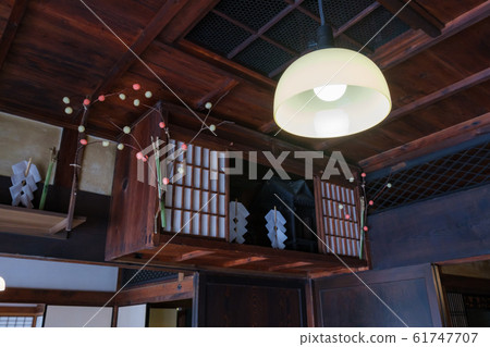 Shinto shrine New Year decoration 61747707