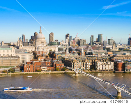 St. Paul's Cathedral and the Millennium Bridge 61749646