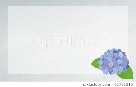 Hydrangea, frame, background - Stock Illustration [61751510] - PIXTA