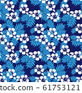 Hibiscus, south ocean, aloha pattern, seamless background 61753121