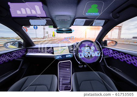 自動駕駛汽車的圖像 自動駕駛汽車的圖像 61753505