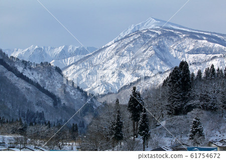 Mt. Asakusa with snowy scenery-From Kamodake climbing entrance Tadami Town, Fukushima Prefecture 61754672