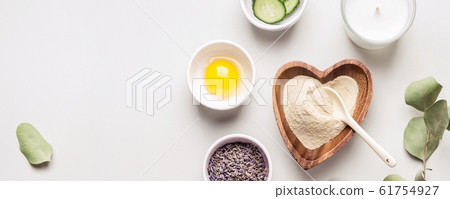 Beauty ingredients for making homemade skin care 61754927