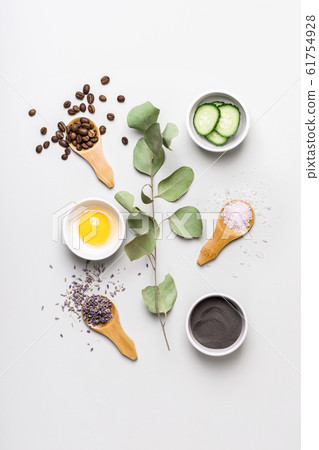 Beauty ingredients for making homemade skin care 61754928