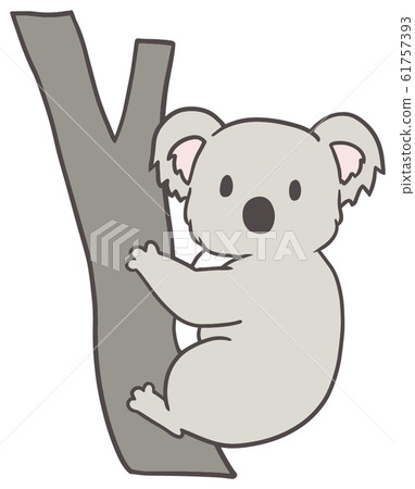 Illustration of a simple koala Illustration of a simple koala 61757393