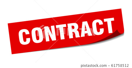 contract sticker. contract square sign. contract. contract sticker. contract square sign. contract. 61758512