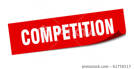 competition sticker. competition square sign. competition sticker. competition square sign. 61758517