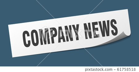 company news sticker. company news square sign. company news sticker. company news square sign. 61758518