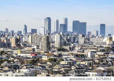 Aichi prefecture Nagoya city cityscape 61758953