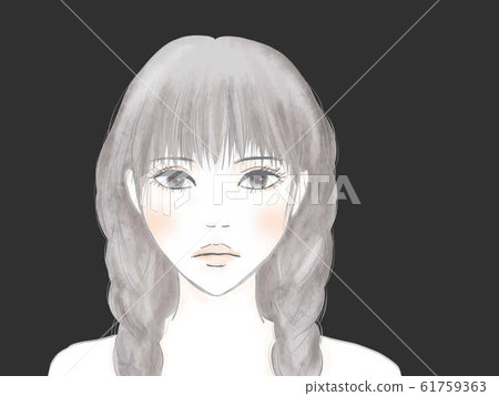 Braid girl black 61759363