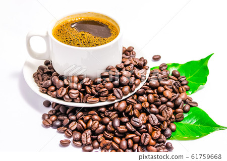 Coffee cup and coffee beans Coffee cup and coffee beans 61759668