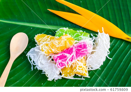 Thai dessert is called "Krong Krang" Thai dessert is called "Krong Krang" 61759809