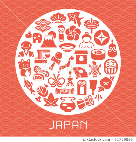 日本圖標卡 61759886