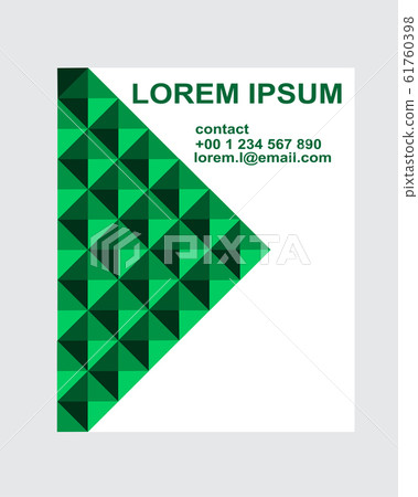Abstract business card design template. Abstract business card design template. 61760398
