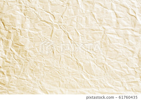 Brown crumpled paper background texture 61760435