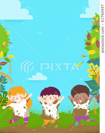Kids Dirt Mud Nature Background Illustration 61760947