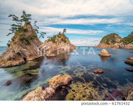 Tottori Prefecture's superb view geopark Kamogaiso Beautiful Uratomi Coast San'in Kaigan National Park World Geopark 61761432