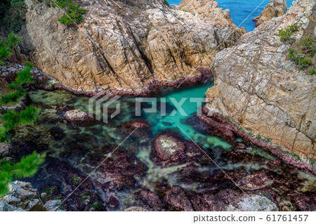Tottori Prefecture's superb view geopark Kamogaiso Beautiful Uratomi Coast San'in Kaigan National Park World Geopark Tottori Prefecture's superb view geopark Kamogaiso Beautiful Uratomi Coast San'in Kaigan National Park World Geopark 61761457