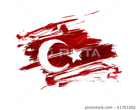 Grunge flag of Turkey Grunge flag of Turkey 61761882
