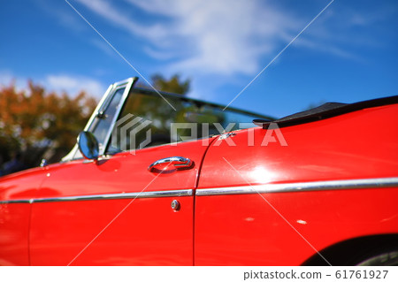 Red open car 61761927