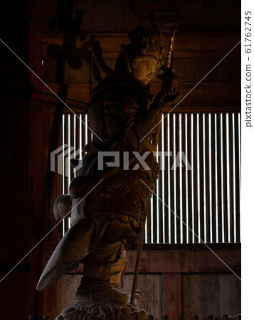 Todaiji Daibutsuden Tamonten statue statue side Todaiji Daibutsuden Tamonten statue statue side 61762745