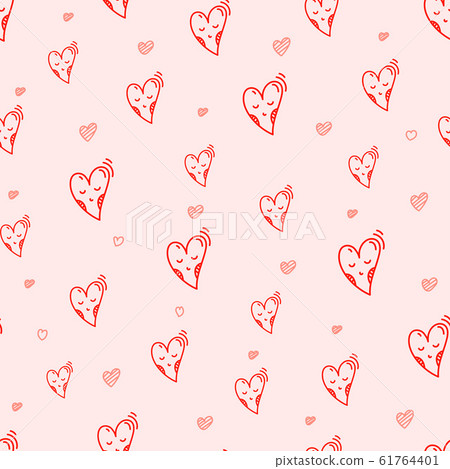 Valentines Day seamless vector pattern Valentines Day seamless vector pattern 61764401