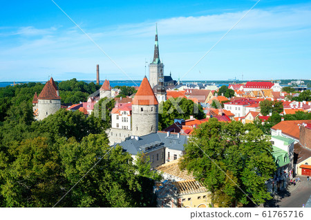Talinn old town, Estonia 61765716