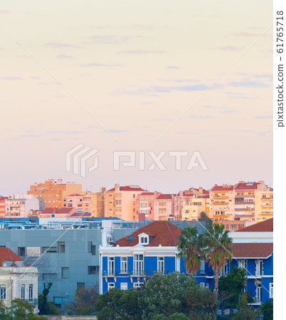 View Lisbon typical living district 61765718