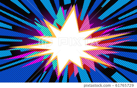 pop art background blue 61765729