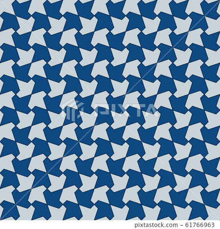 Classic Blue Moorish seamless ornament 61766963