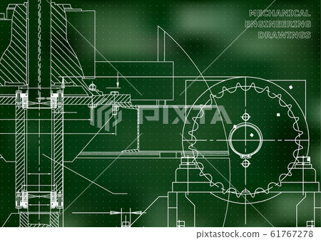 Backgrounds of engineering subjects. Technical illustration. Mechanical engineering 61767278