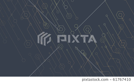 Computer Line Abstract Abstract lines background. Technology... - Stock Illustration [61767410 ...
