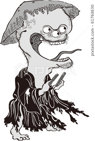 Ukiyo-e Youkai Part 28 Black and White 61768630