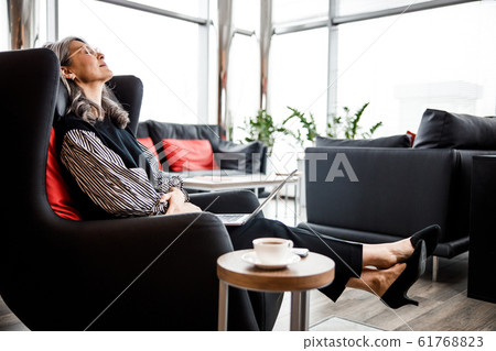 Having rest at work in comfortable place stock photo Having rest at work in comfortable place stock photo 61768823