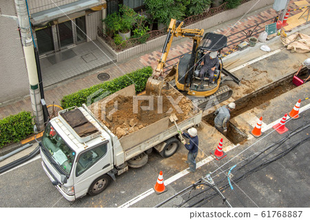 Road Construction Site Road Construction Site 61768887